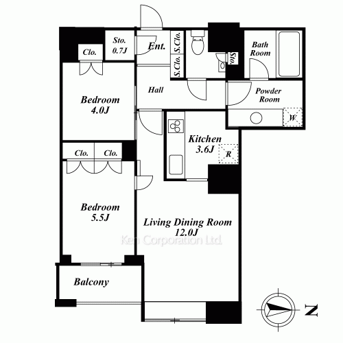 高輪ザ・レジデンスの写真 間取り