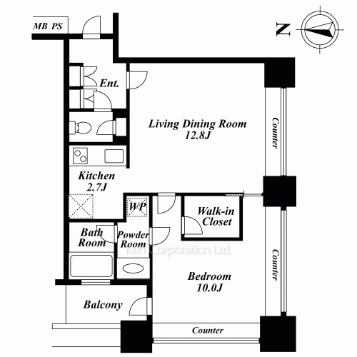 芝浦アイランド エアタワーの写真 間取り