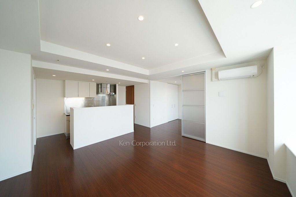 芝浦アイランド エアタワーの写真 居室（LDなど） ※25階の同じ間取タイプを撮影。仕様が異なることがあります。