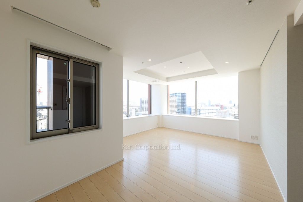 芝浦アイランド エアタワーの写真 居室（LDなど） ※12階の同じ間取タイプを撮影。仕様が異なることがあります。