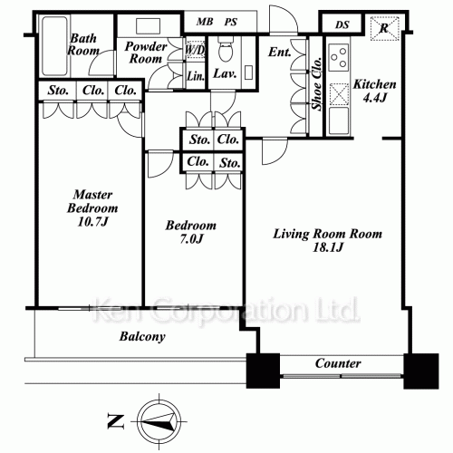 芝浦アイランド エアタワーの写真 間取り