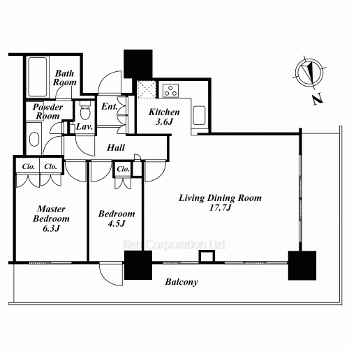 リエトコート アルクスタワーの写真 間取り