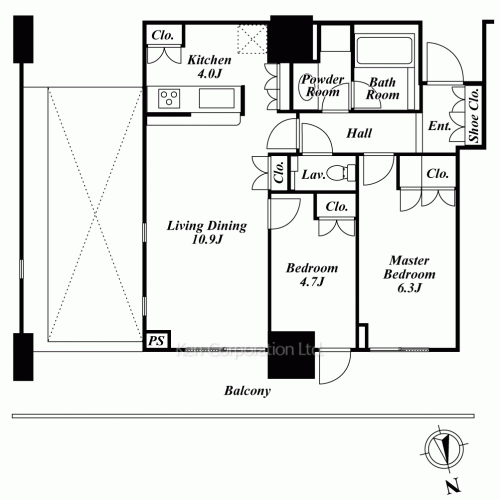 リエトコート アルクスタワーの写真 間取り