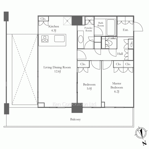 リエトコート アルクスタワーの写真 間取り