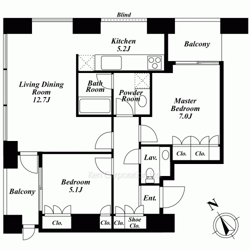 虎ノ門タワーズ レジデンスの写真 間取り