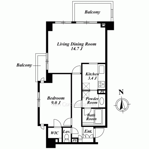 カスタリア高輪の写真 間取り