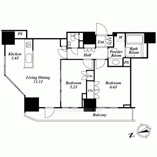 パークキューブ愛宕山タワーの写真 間取り