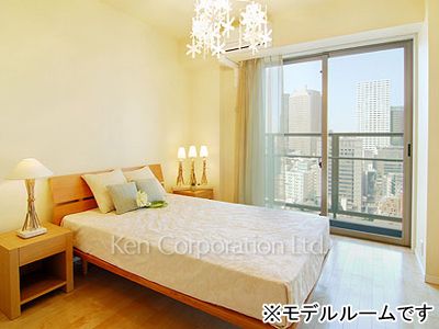 パークキューブ愛宕山タワーの写真 ベッドルーム ※22階の同じ間取タイプを撮影。仕様が異なることがあります。