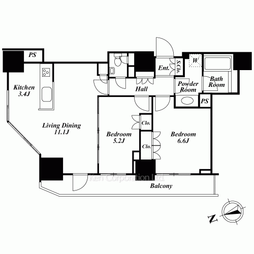 パークキューブ愛宕山タワーの写真 間取り