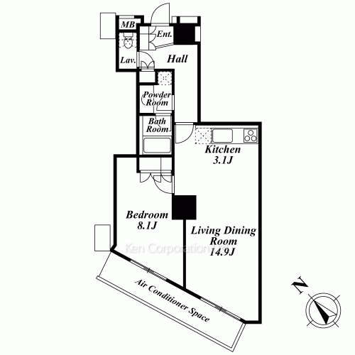 MY TOWER RESIDENCEの写真 間取り