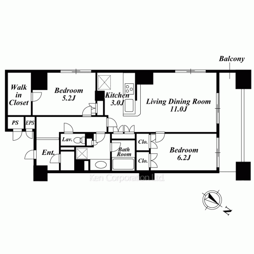 レジディア日本橋馬喰町の写真 間取り