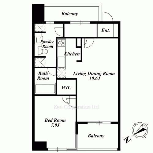 レジディア恵比寿南の写真 間取り