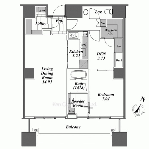 パークアクシス青山一丁目タワーの写真 間取り