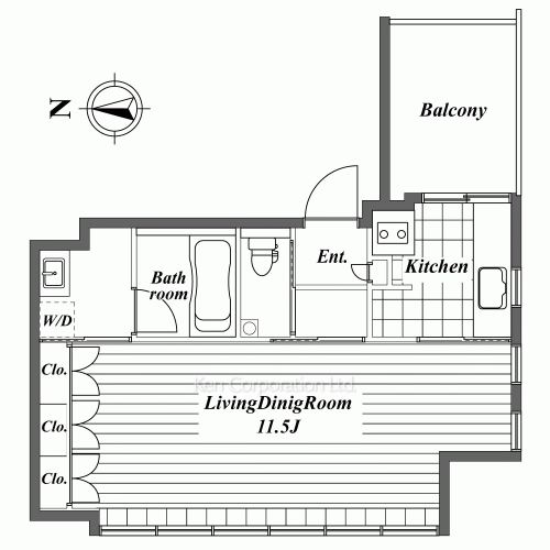 千鳥ヶ淵ハウスの写真 間取り