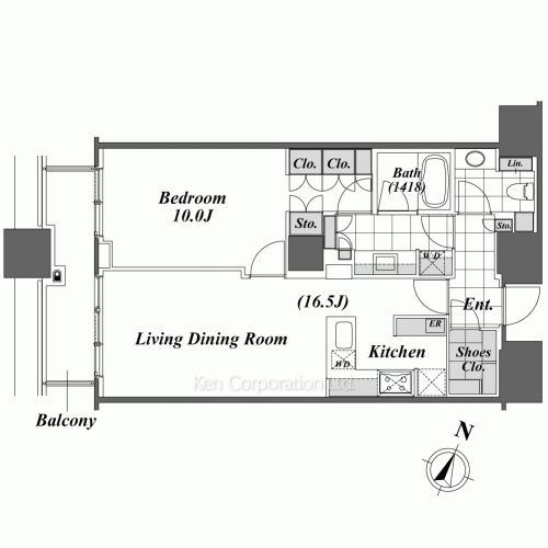 パークアクシス青山一丁目タワーの写真 間取り