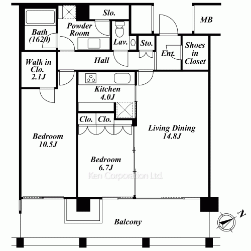 赤坂氷川町レジデンスの写真 間取り