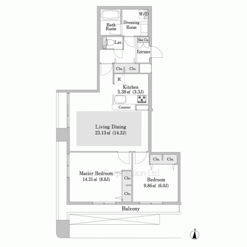 芝大門ハイツの写真 間取り