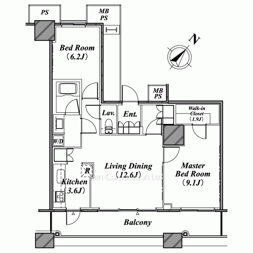 THE TOKYO TOWERS(賃貸専用部分)の写真 間取り