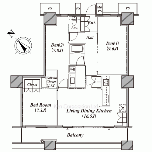 THE TOKYO TOWERS(賃貸専用部分)の写真 間取り