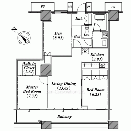 THE TOKYO TOWERS(賃貸専用部分)の写真 間取り