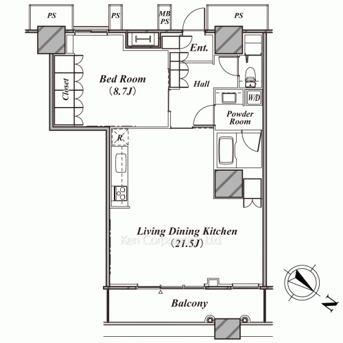 THE TOKYO TOWERS(賃貸専用部分)の写真 間取り