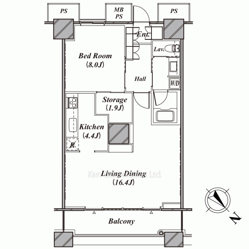 THE TOKYO TOWERS(賃貸専用部分)の写真 間取り
