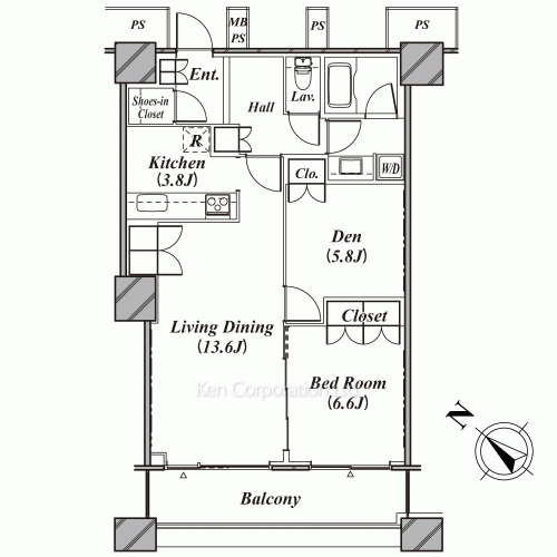 THE TOKYO TOWERS(賃貸専用部分)の写真 間取り