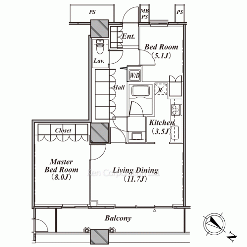 THE TOKYO TOWERS(賃貸専用部分)の写真 間取り