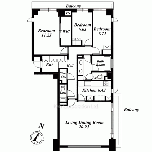 クラッシィハウス高輪の写真 間取り