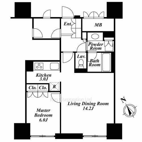 プラティーヌ四谷の写真 間取り