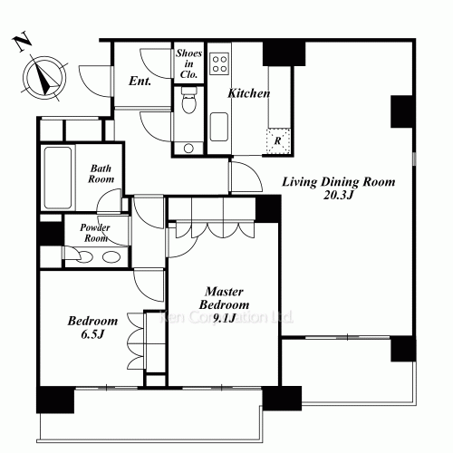 フォレセーヌ霊南坂レジデンスの写真 間取り