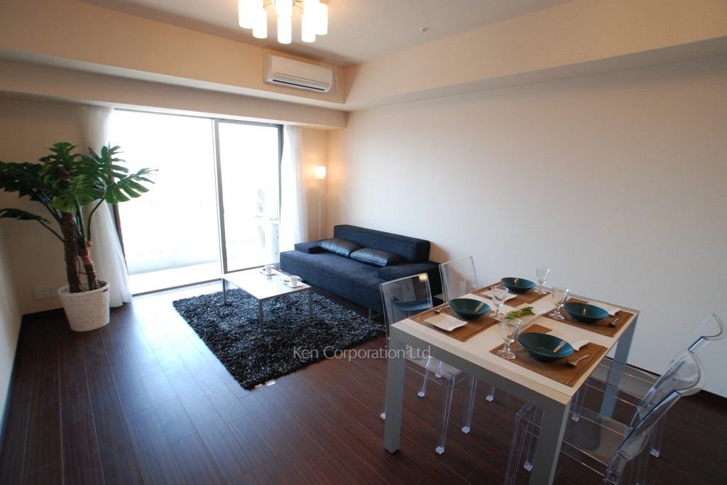 プライムアーバン新宿夏目坂タワーレジデンスの写真 リビングダイニング ※19階の同じ間取タイプを撮影。仕様が異なることがあります。