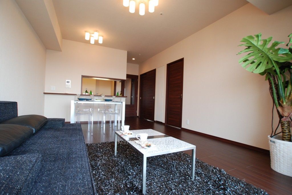 プライムアーバン新宿夏目坂タワーレジデンスの写真 リビングダイニング ※19階の同じ間取タイプを撮影。仕様が異なることがあります。