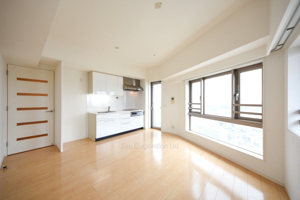 プライムアーバン新宿夏目坂タワーレジデンスの写真 居室（LDなど） ※20階の同じ間取タイプを撮影。仕様が異なることがあります。