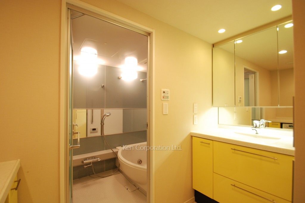 プライムアーバン新宿夏目坂タワーレジデンスの写真 パウダールーム ※1階の同じ間取タイプを撮影。仕様が異なることがあります。