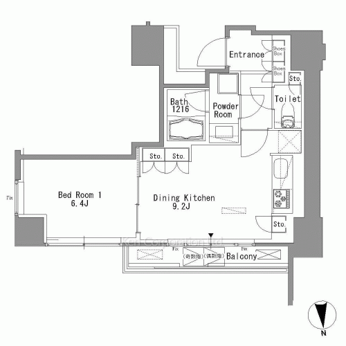 White Tower Hamamatsuchoの写真 間取り