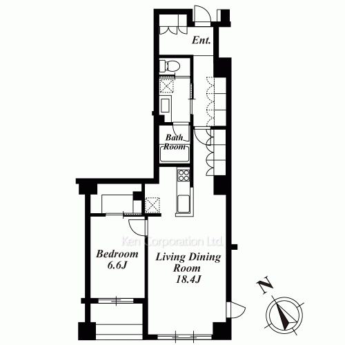 フレンシア外苑西の写真 間取り