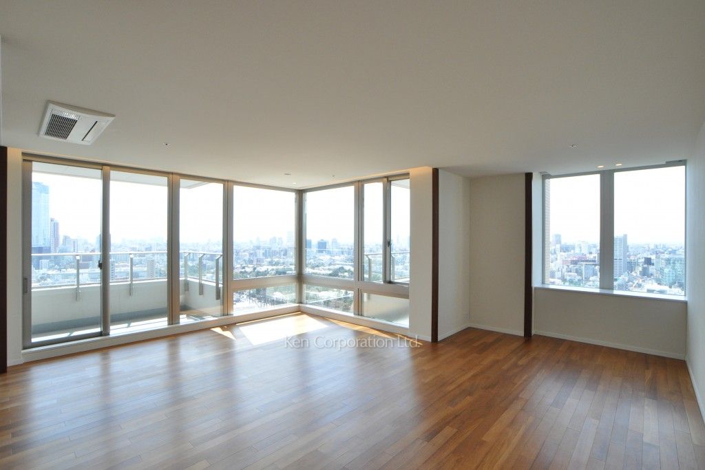 パークアクシス青山一丁目タワーの写真 居室（LDなど） ※22階の同じ間取タイプを撮影。仕様が異なることがあります。