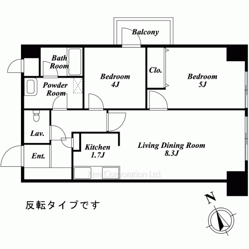 カルチェ恵比寿の写真 間取り