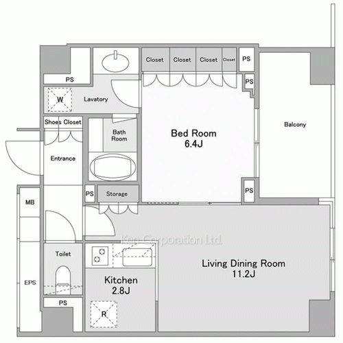ランテンヌ四谷の写真 間取り