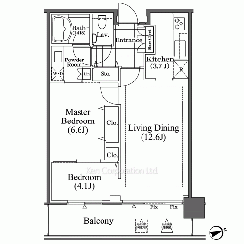 芝浦アイランド ブルームタワーの写真 間取り