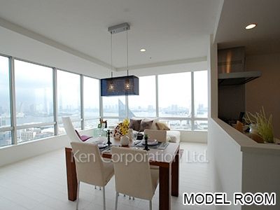 芝浦アイランド ブルームタワーの写真 居室（LDなど） ※29階の同じ間取タイプを撮影。仕様が異なることがあります。