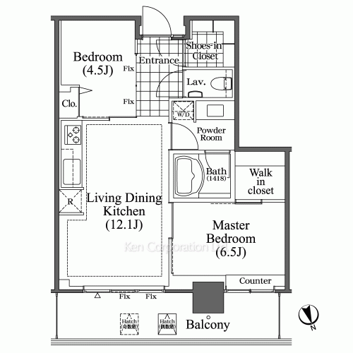 芝浦アイランド ブルームタワーの写真 間取り