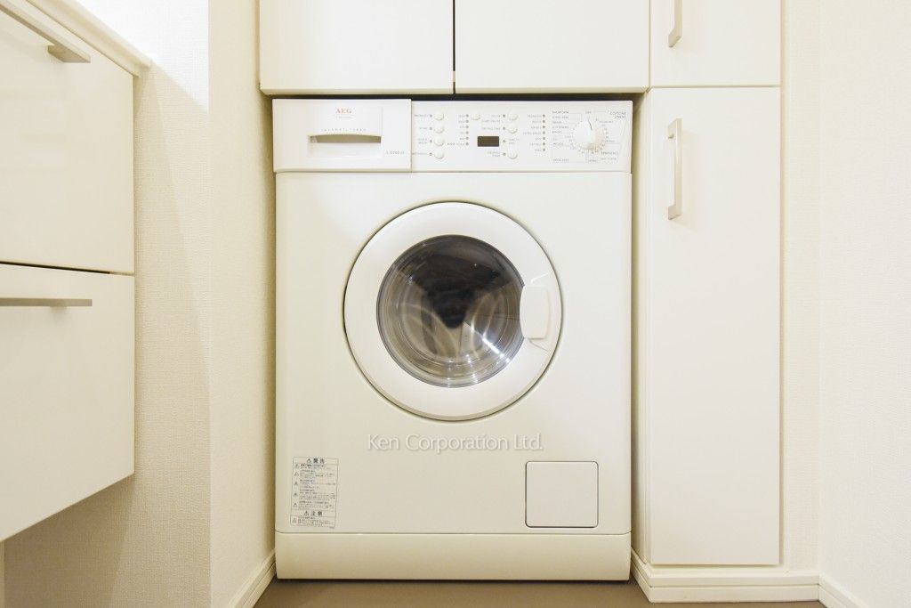 芝浦アイランド ブルームタワーの写真 洗濯乾燥機 ※46階の同じ間取タイプを撮影。仕様が異なることがあります。