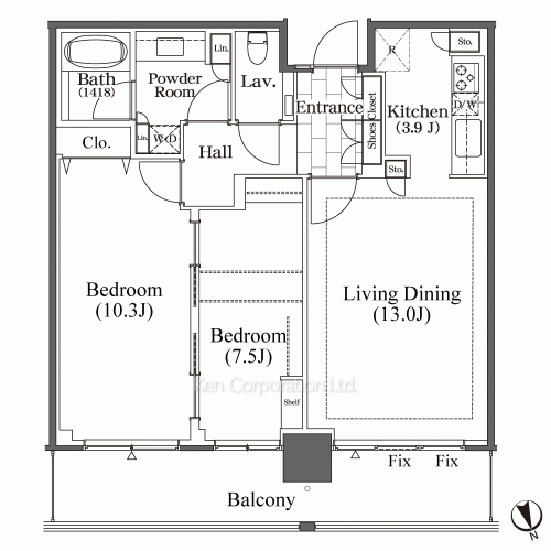 芝浦アイランド ブルームタワーの写真 間取り