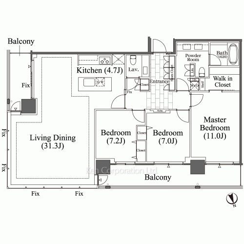 芝浦アイランド ブルームタワーの写真 間取り
