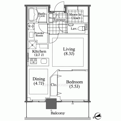 芝浦アイランド ブルームタワーの写真 間取り