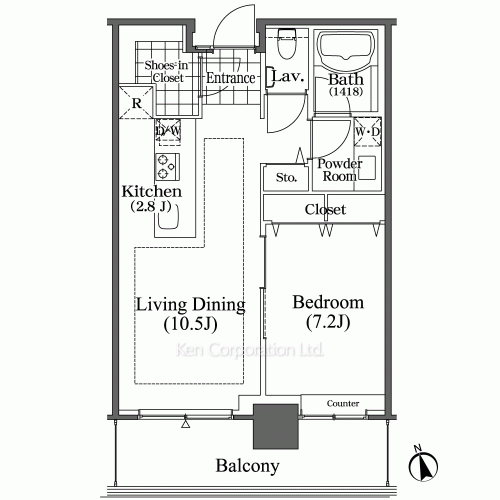 芝浦アイランド ブルームタワーの写真 間取り