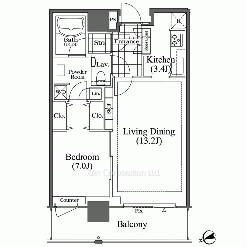 芝浦アイランド ブルームタワーの写真 間取り