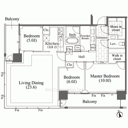 芝浦アイランド ブルームタワーの写真 間取り